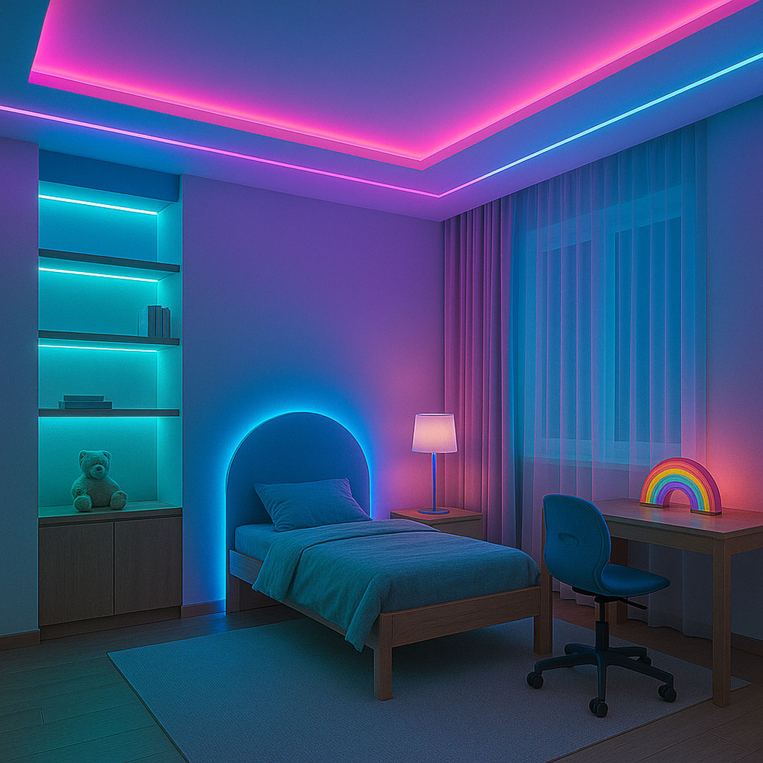 Izvedena rešenja za led rasvetu - Led trake 4 led rasveta u decijoj sobi