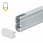 Alu profil garderoberska šipka 2000x29.06x14.5mm - Image 3