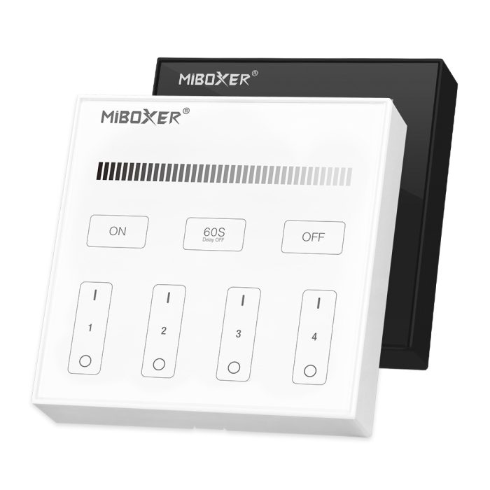 MIBOXER B1 4-Zone Panel Remote (Brightness) CRNI/BELI - Image 1