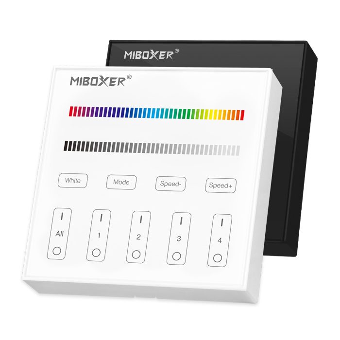 MIBOXER B3 4-Zone Panel Remote (RGBW) CRNI/BELI - Image 1