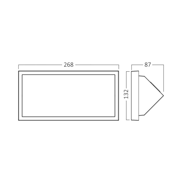 ZIDNA SVETILJKA 20W IP65 SIVA - Image 6