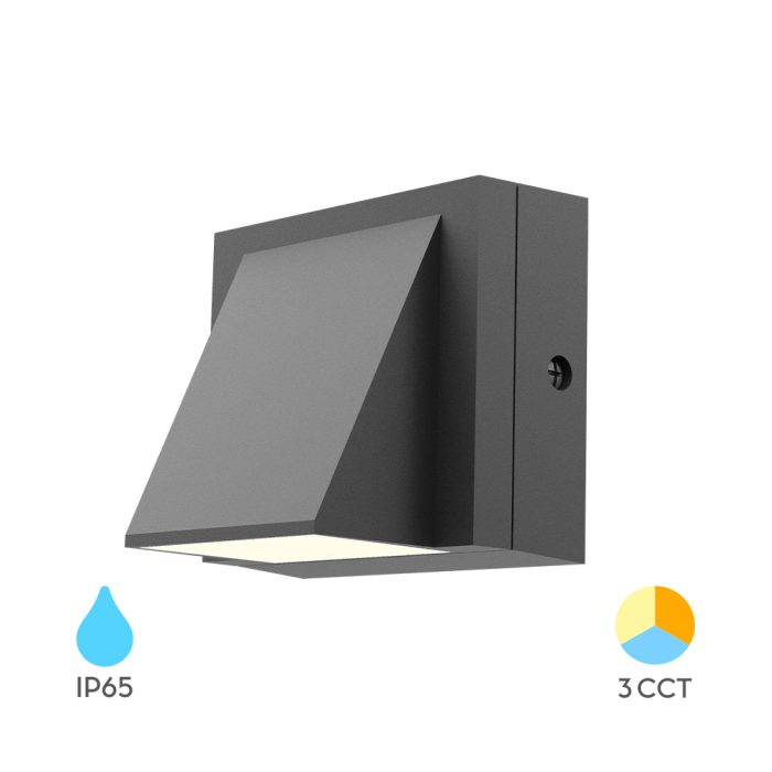 ZIDNA SVETILJKA W1 6W IP65 SIVA CCT - Image 1
