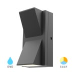 ZIDNA SVETILJKA W2 2x6W IP65 SIVA CCT