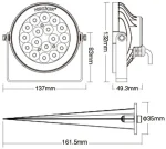 MI LIGHT LED Garden Light 9W RGB+CCT-FUTC02 IP66 - Image 6