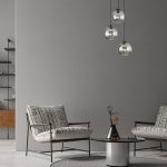 S005R 3H E27 Pendant Light – Smoky – Decorative Glass - Image 2