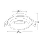 Alfa E RND GU10 Spotlight – White / Black - Image 3