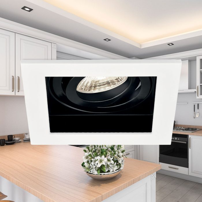 Beta A SQR-1D GU10 Spotlight – White / Black - Image 2