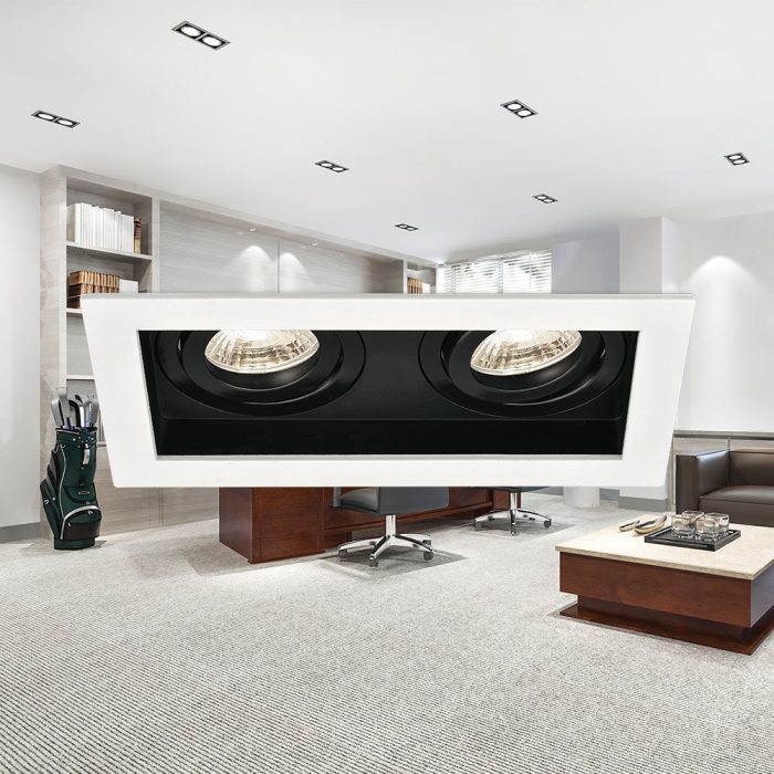 Beta A SQR-2D GU10 Spotlight – White / Black - Image 2