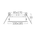 Beta A SQR-2D GU10 Spotlight – White / Black - Image 5