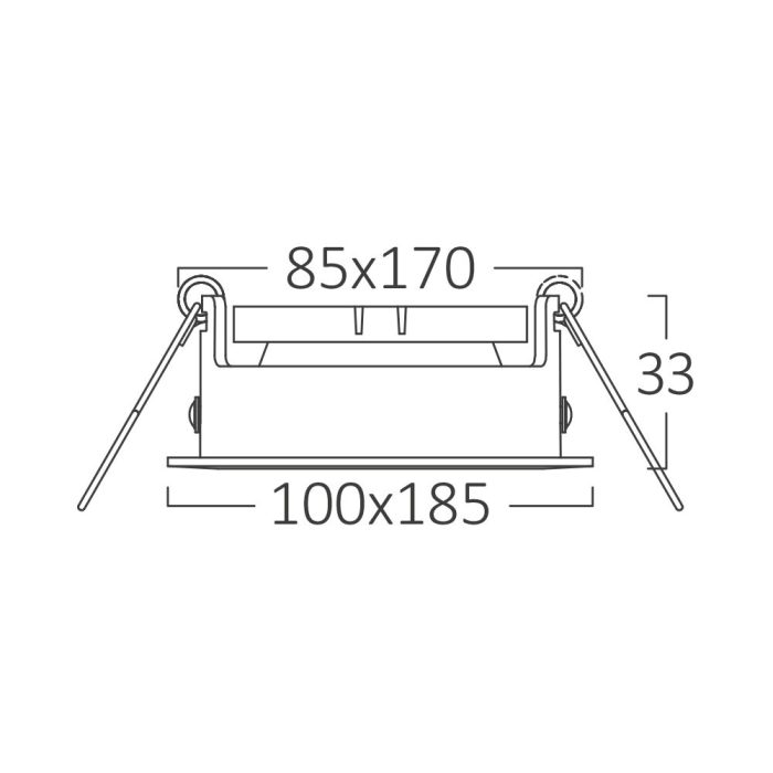 Beta A SQR-2D GU10 Spotlight – White / Black - Image 5