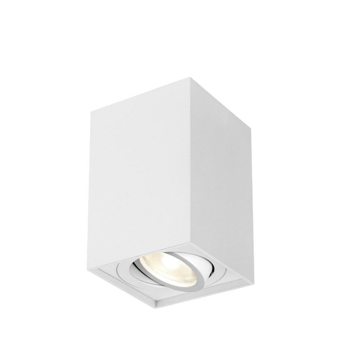 Gama 9412 SQR GU10 Spotlight – White / Black - Image 1