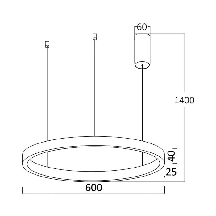 Lina PD 2540 RND 35W-45W 3in1 Ceiling Light – White / Black / Gold - Image 3