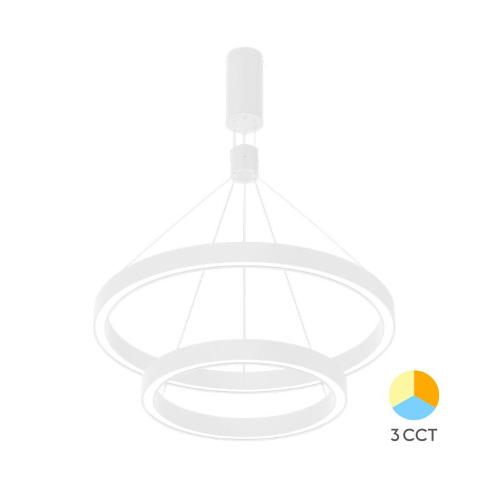 Lina PD 2540 RND 65W 3in1 Ceiling Light – White / Black / Gold - Image 1