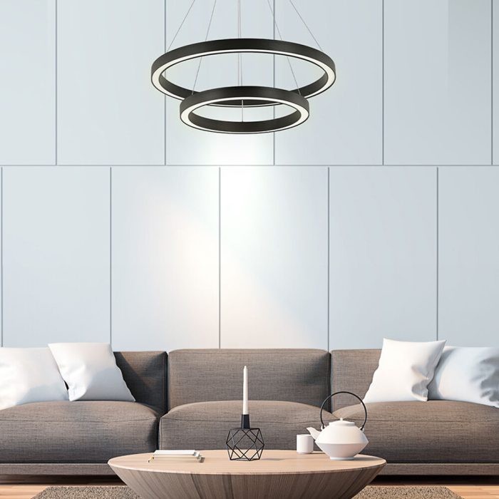 Lina PD 2540 RND 65W 3in1 Ceiling Light – White / Black / Gold - Image 2