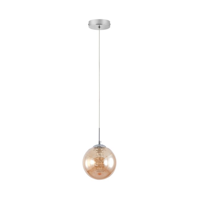S003R 1H G9 Pendant Light – Amber – Decorative Glass - Image 3