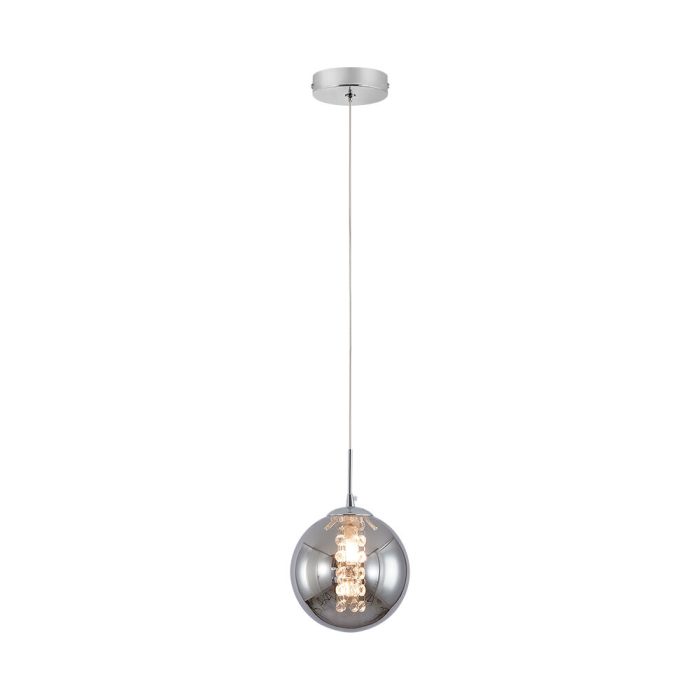 S003R 1H G9 Pendant Light – Smoky – Decorative Glass - Image 1
