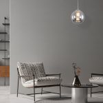 S003R 1H G9 Pendant Light – Smoky – Decorative Glass - Image 2