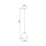S003R 1H G9 Pendant Light – Smoky – Decorative Glass - Image 4