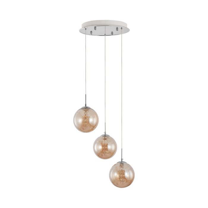 S003R 3H G9 Pendant Light – Amber – Decorative Glass - Image 3