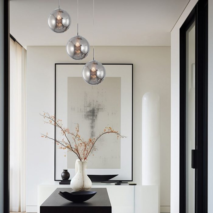S003R 3H G9 Pendant Light – Smoky – Decorative Glass - Image 2