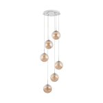 S003R 6H G9 Pendant Light – Amber – Decorative Glass - Image 2
