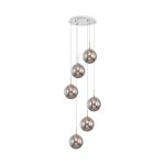 S003R 6H G9 Pendant Light – Smoky – Decorative Glass