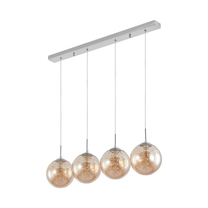 S003S 4H G9 Pendant Light – Amber – Decorative Glass - Image 3