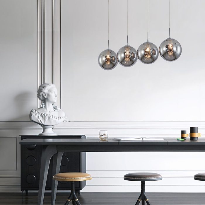 S003S 4H G9 Pendant Light – Smoky – Decorative Glass - Image 3