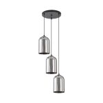 S004R 3H E27 Pendant Light – Smoky – Decorative Glass - Image 3