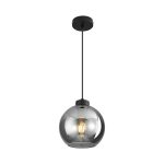 S005R 1H E27 Pendant Light – Smoky – Decorative Glass