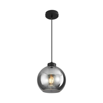 S005R 1H E27 Pendant Light – Smoky – Decorative Glass