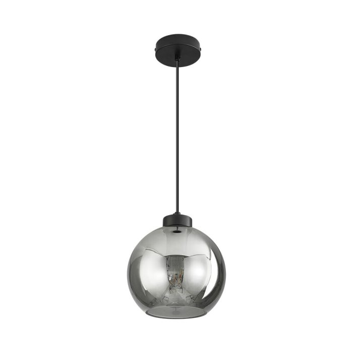 S005R 1H E27 Pendant Light – Smoky – Decorative Glass - Image 3