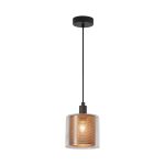 S008R 1H E14 Pendant Light – Cooper – Decorative Glass