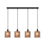 S008S 4H E14 Pendant Light – Cooper – Decorative Glass