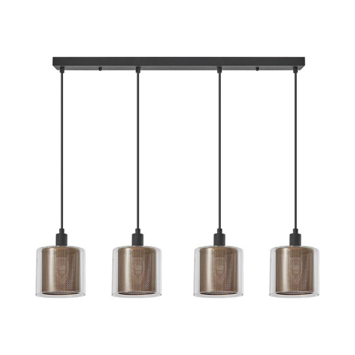 S008S 4H E14 Pendant Light – Cooper – Decorative Glass - Image 3