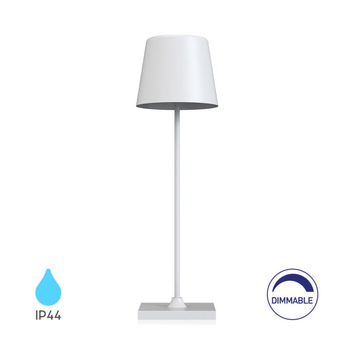 Tower 1 3000K Rechargeable Stona Lampa – White / Black - Image 1