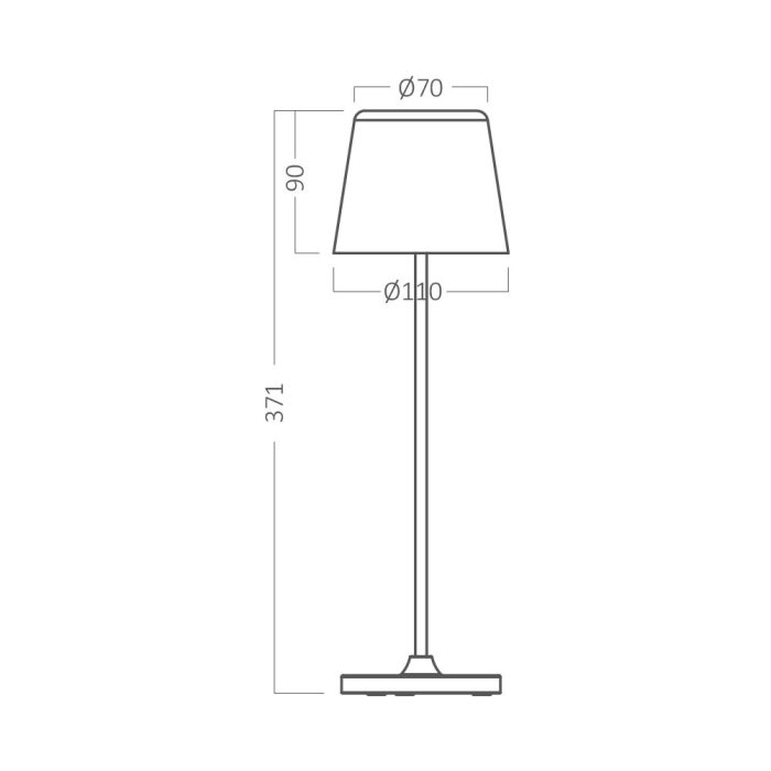 Tower 1 3000K Rechargeable Stona Lampa – White / Black - Image 5