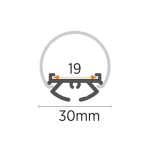 Alu profil viseći fi30x2000mm - Image 3