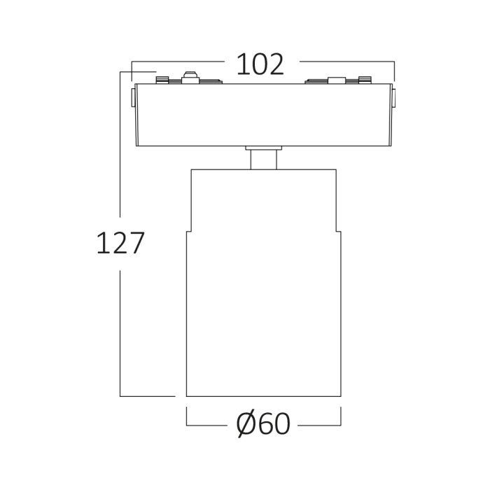 SPOT 7W 3000K FIKSNI ZA MAGNETNU ŠINU - Image 6