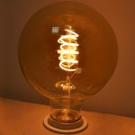 Sijalica E27 filament AMBER LED FLEX G125 4W 2200K 230V 300lm - Image 2