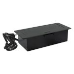 POP-UP crna nameštajska priključnica dvostruka + USB Tip-A+Tip-C 5V 2.1A 10W, 16A 250V-3600W - Image 3