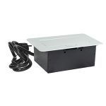 POP-UP srebrno-crna nameštajska priključnica + USB Tip-A+Tip-C 5V 2.1A 10W, 16A 250V-3600W - Image 3