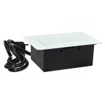 POP-UP bela nameštajska priključnica+USB Tip-A+Tip-C 5V 2.1A 10W, 16A 250V-3600W - Image 3