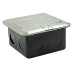 POP-UP PODSKLOP srebrni za pod sa priključnicom IP44 GS + Cat5e LAN, 16A 250V-3600W - Image 3