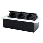 POP-UP beli nameštajski sa tri utičnice 16A 250V-3600W