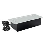POP-UP srebrno-crna nameštajska priključnica dvostruka + USB Tip-A+Tip-C 5V 2.1A 10W, 16A 250V-3600W - Image 3