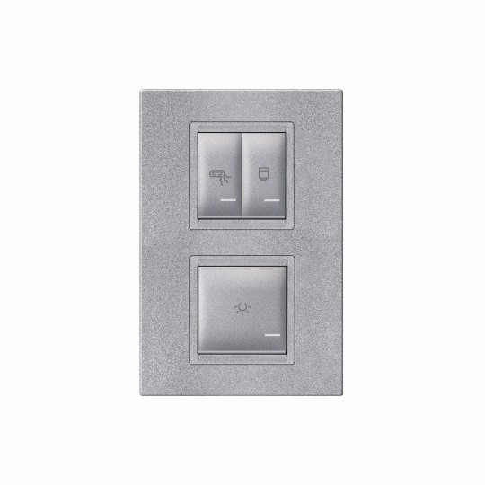 85 Aling Experience set sklopki sa indikatorom za kupatilo vertikalna univerzalna 3x16AX 250V 72323 - Slika 4