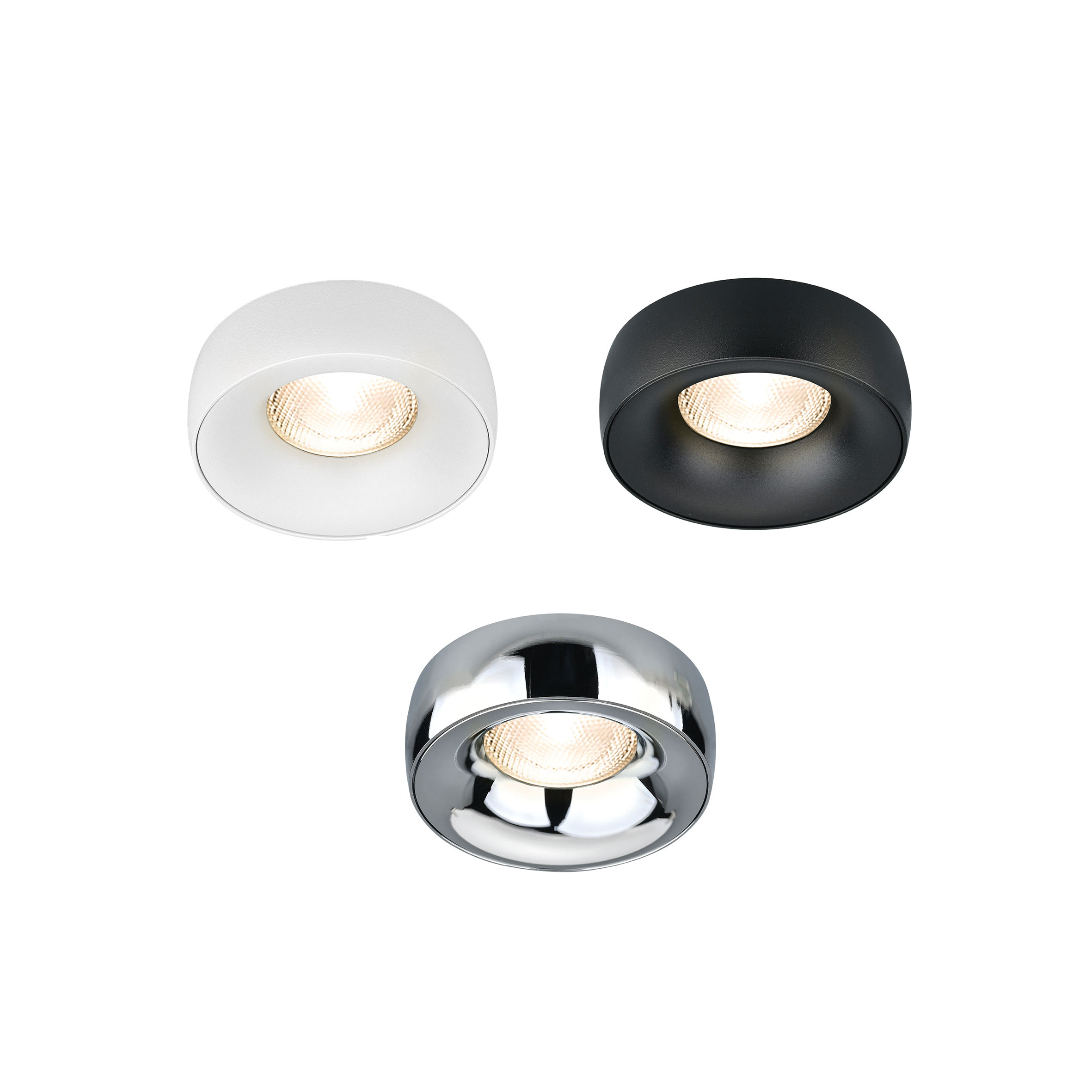 YFTDY LUXA GU10 Ugradni Spot – Bela / Crna / Siva sjaj - Slika 1