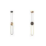 LED visilica Linea 120x480mm – crno-zlatna / zlatno-crna