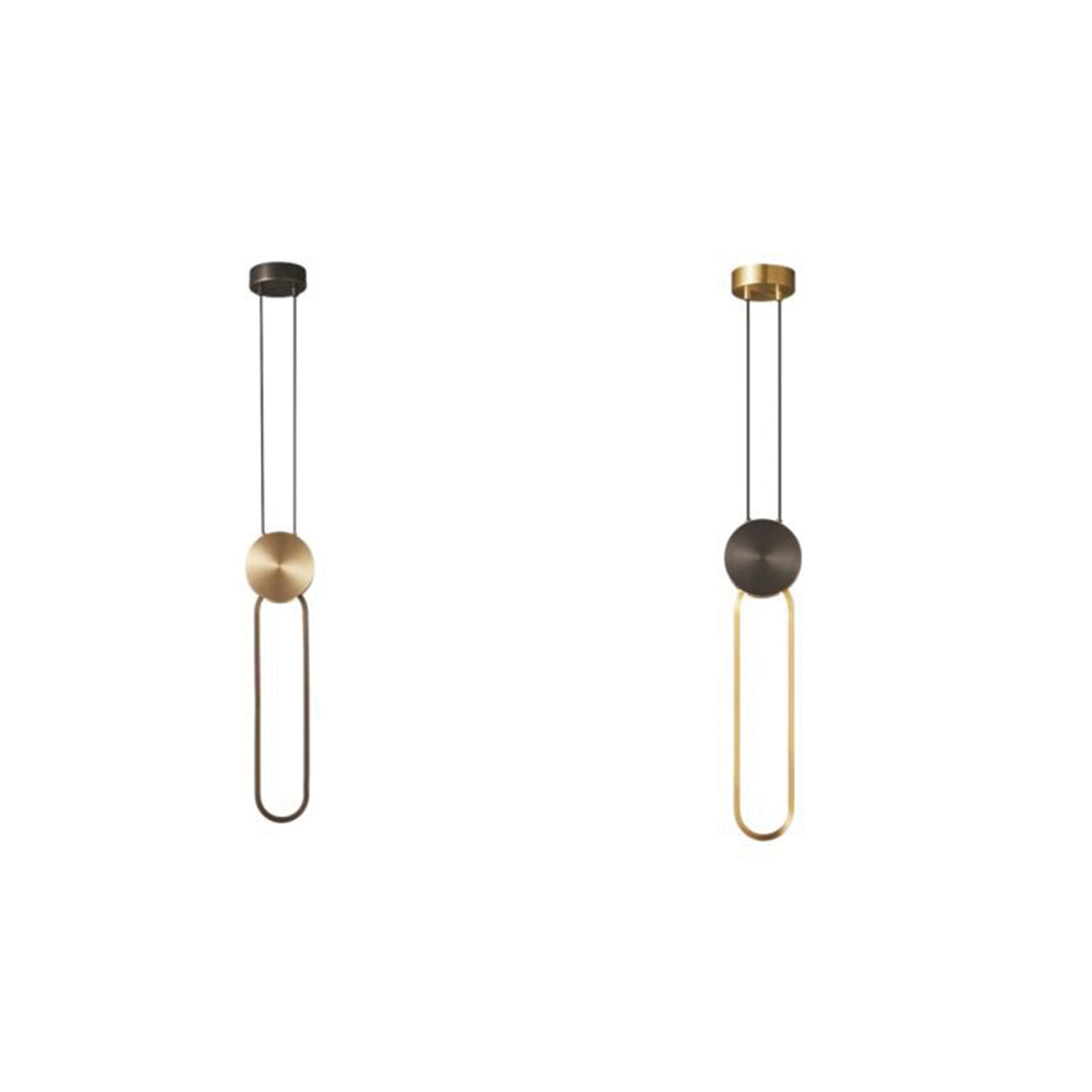 hcgd LED visilica Linea 120x480mm – crno-zlatna / zlatno-crna - Slika 1